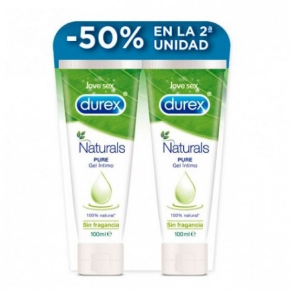 Durex Naturals Gel Íntimo 2x100 ml Hidratación Natural y Cuidado Suave