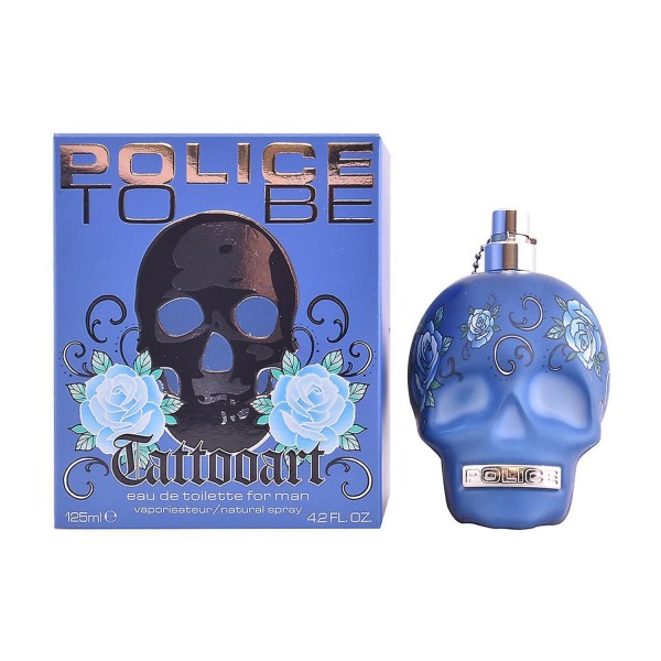 Police Tattoo Art EDT - Colonia dulce afrutada para hombre 40 ml