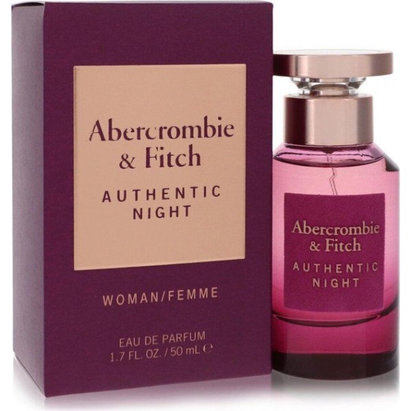 Abercrombie & Fitch Authentic Night EDP floral afrutado intenso femenino 50 ml