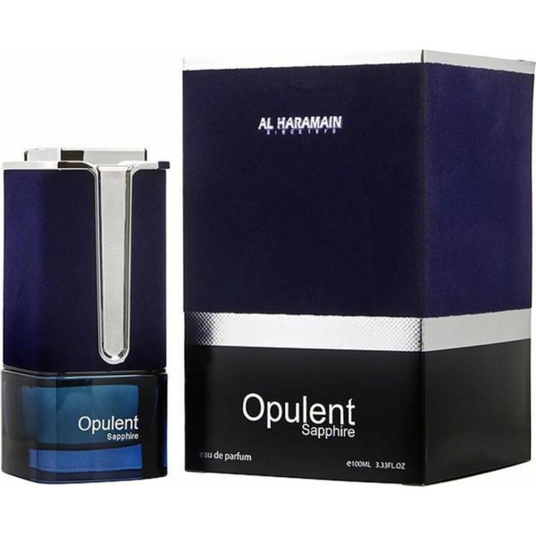 Al haramain opulent sapphire edp perfume fresco hombre cítrico marino y ámbar 100 ml