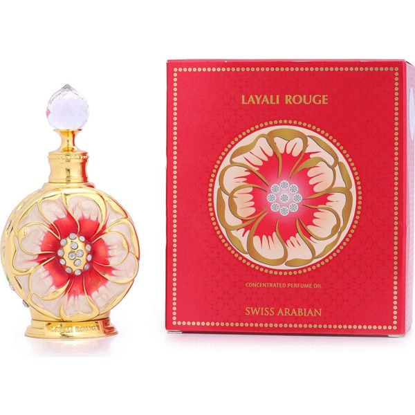 SWISS ARABIAN LAYALI ROUGE ACEITE PERFUME DULCE FRUTAL INTENSO MUJER 15 ML