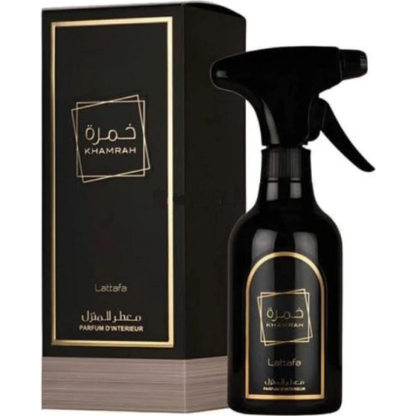 Lattafa Khamrah spray parfum para hogar - Canela, vainilla y ámbar 450ml
