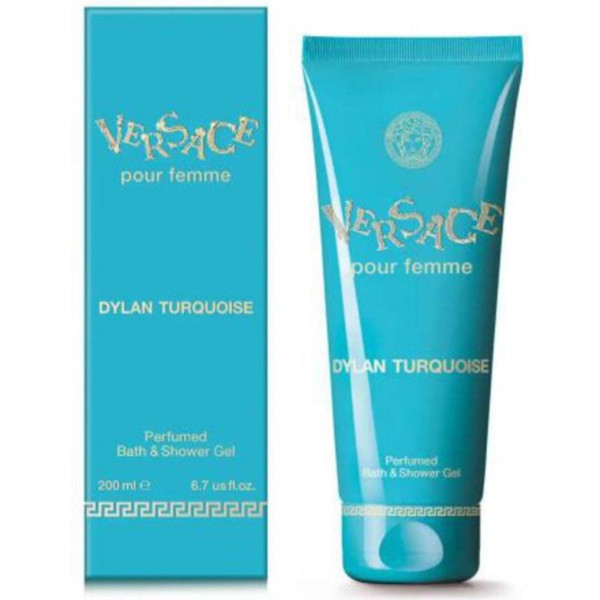 Versace Pour Femme Dylan Turquoise gel de baño perfumado 200ml - Limpieza corporal y aroma fresco floral