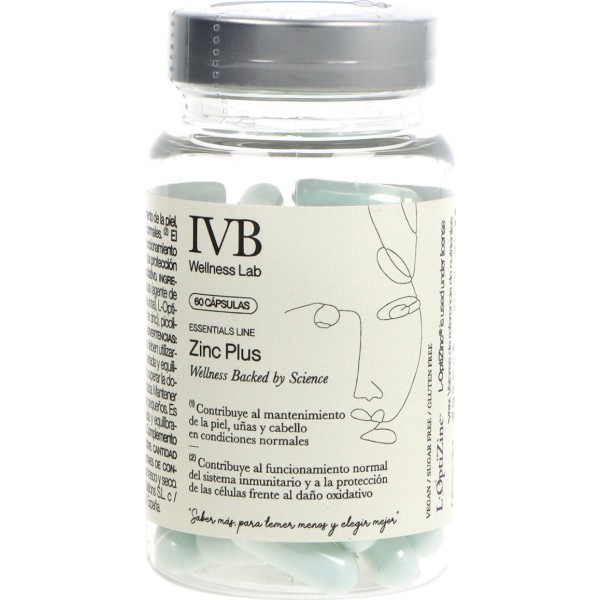 IVB Wellness Lab Zin Plus 60 cápsulas - Complemento de zinc para sistema inmunitario y piel