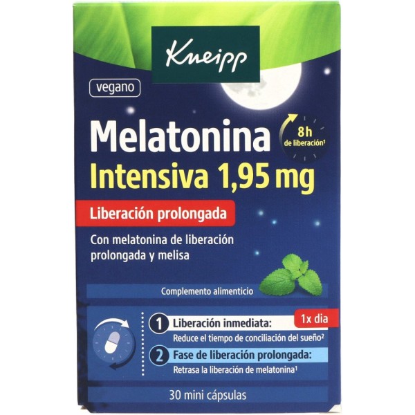 Kneipp Melatonina Intensiva 30 Mini Cápsulas - Ayuda para Conciliar el Sueño