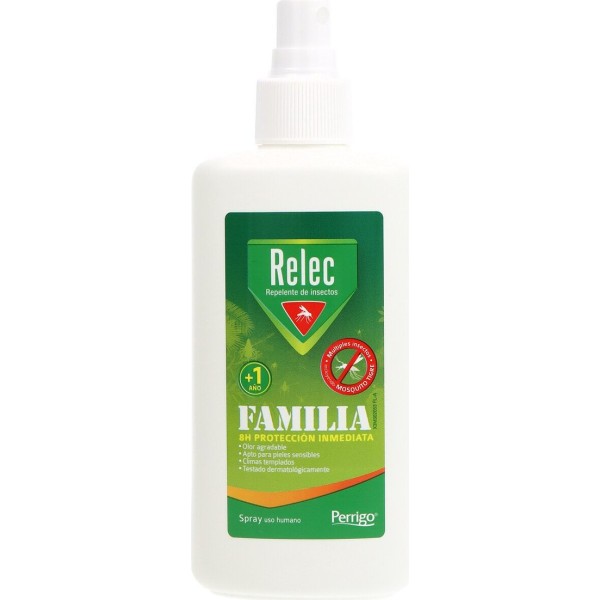 Relec Familia Spray Antimosquitos +1 Año 200ml - Protección Contra Mosquitos para Niños y Adultos