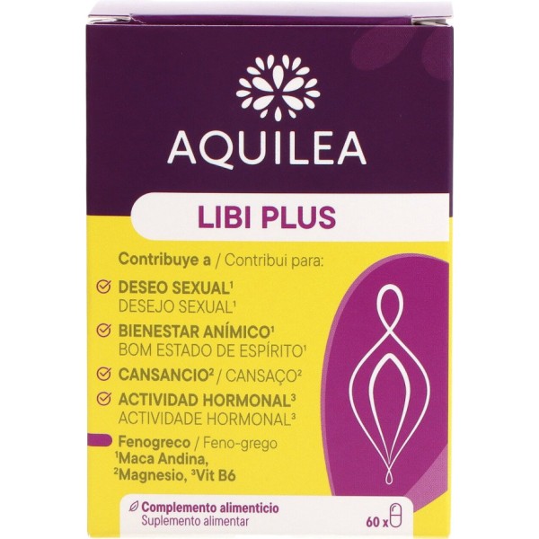 Aquilea Libi Plus Deseo Sexual Femenino 60 Cápsulas - Libido Femenina, Vitalidad y Bienestar Íntimo
