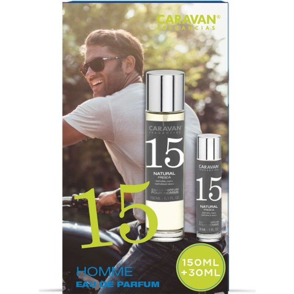 Caravan Nº 15 Eau de Parfum para hombre - Bergamota, violeta y algas 150ml + 30ml
