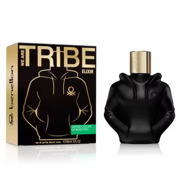 Benetton We Are Tribe Elixir Eau de Parfum 90 ml Hombre - Pimienta negra, lavanda, haba tonka y vainilla