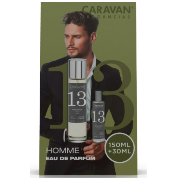 Caravan Nº 13 Eau de Parfum para hombre - Bergamota, rosa y cedro 150ml + 30ml